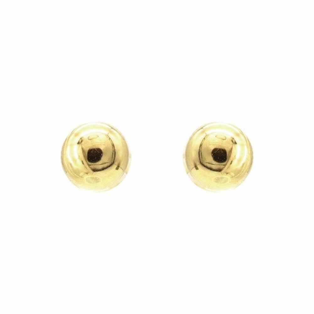 Ball Stud Earrings LARGE 18K Solid Yellow Gold
